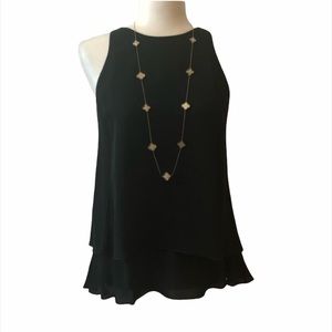 Theory Silk Layered Blouse Size S